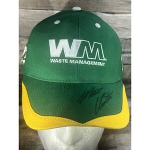 Hand Signed Autograph MATT KENSETH NASCAR Waste Management Sponsor Hat